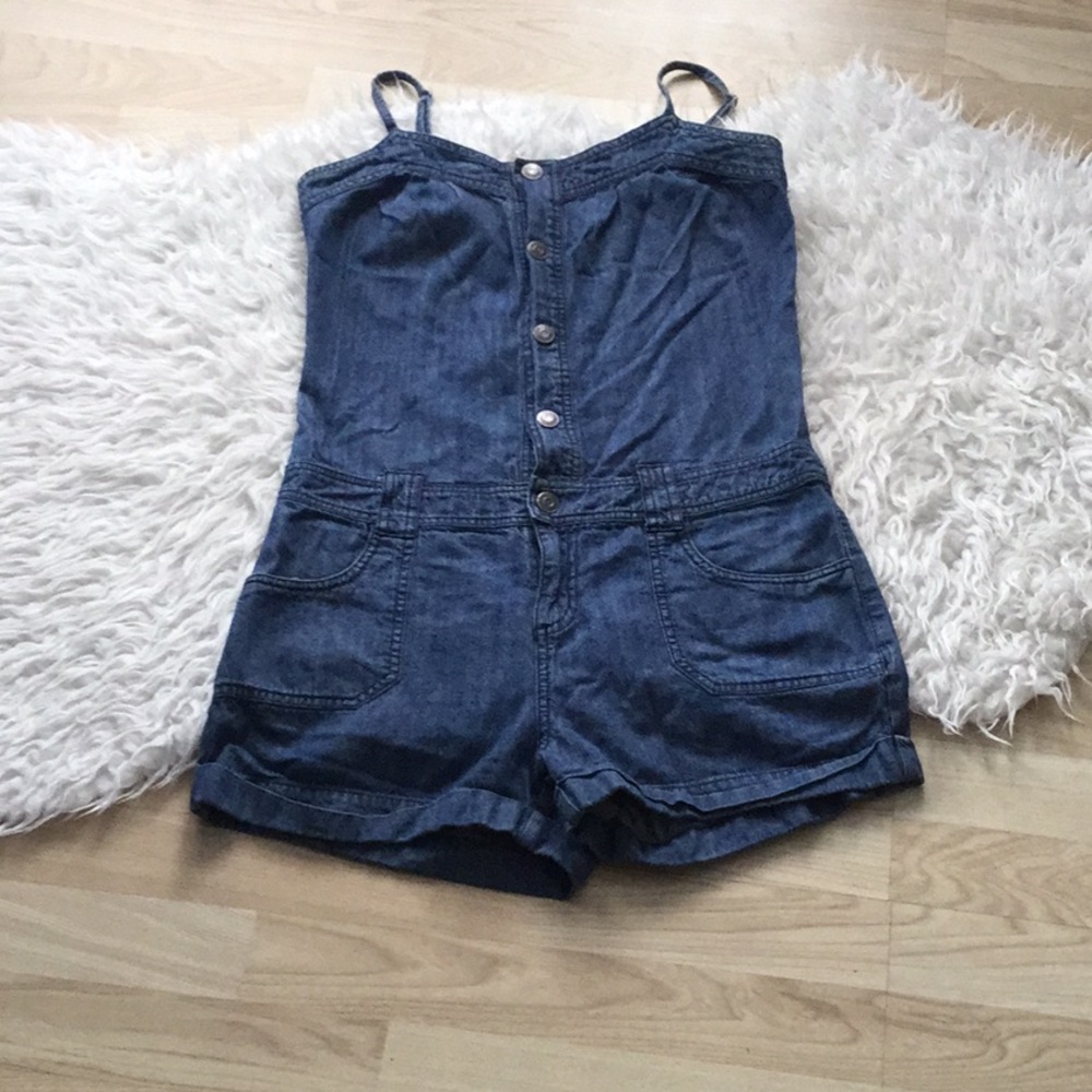 Denim Spring overall/ romper